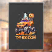 Autocollant Pour Fenêtre Cute Boo Crew Modern Jack-o'-lantern Halloween (Feuille 2)