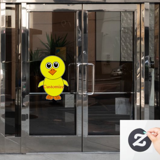 Autocollant Pour Fenêtre Cute Chick Thunder_Cove (Porte de bureau)