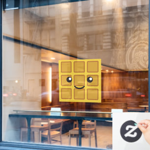 Autocollant Pour Fenêtre Cute gaufre 