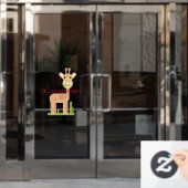 Autocollant Pour Fenêtre Cute Giraffe Munching Thunder_Cove (Porte de bureau)