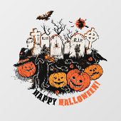 Autocollant Pour Fenêtre Cute Halloween (Feuille)