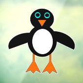 Autocollant Pour Fenêtre Cute Penguin (Feuille 3)