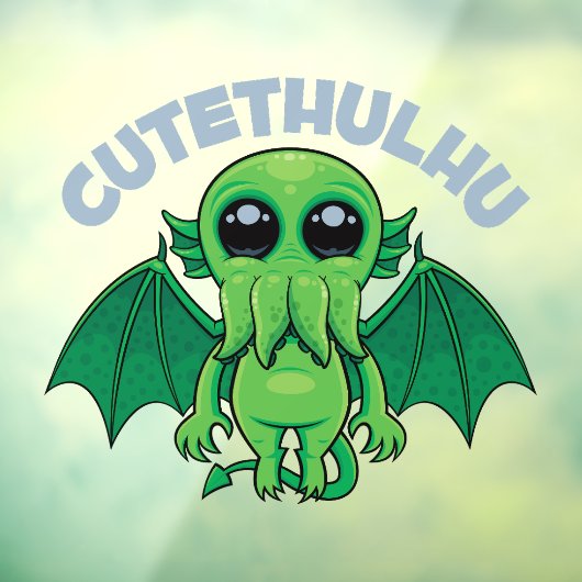Autocollant Pour Fenêtre Cutethulhu (Feuille 3)