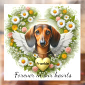 Autocollant Pour Fenêtre Dachshund Remembrance  (Feuille 2)