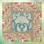 Autocollant Pour Fenêtre Daffodique chintz papier peint à fleurs Art nouvea (Feuille 3)