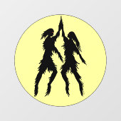 Autocollant Pour Fenêtre Dancing Shades Weird Art (Feuille)
