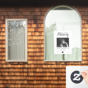 Autocollant Pour Fenêtre Dans la mémoire aimante   Mémorial photo