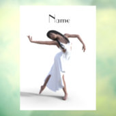 Autocollant Pour Fenêtre Danseuse blanche Thunder_Cove (Feuille 3)