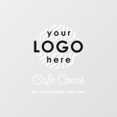 Autocollant pour fenêtre de café (Feuille)