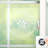 Autocollant pour fenêtre de café sympathique avec  (Maison)