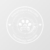 Autocollant pour fenêtre de café sympathique avec  (Feuille)