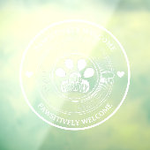 Autocollant pour fenêtre de café sympathique avec  (Feuille 3)