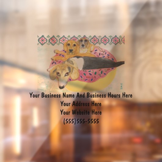 Autocollant pour fenêtre de signalisation pour ent (Feuille 2)