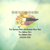 Autocollant pour fenêtre de signalisation pour ent (Feuille 3)