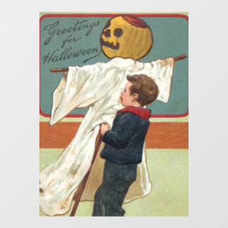 Autocollant Pour Fenêtre Début des années 1900 Vintage Halloween Salutation