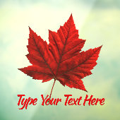 Autocollant Pour Fenêtre Décal Canada Feuille d'érable (Feuille 3)