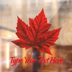 Autocollant Pour Fenêtre Décal Canada Feuille d'érable