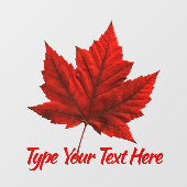 Autocollant Pour Fenêtre Décal Canada Feuille d'érable (Feuille)