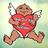 Autocollant Pour Fenêtre Décal Cupide Personnalisé Love Hugs Clouer Fenêtre (Feuille 3)