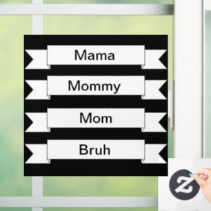 Autocollant Pour Fenêtre Décal de fenêtre Maman Bruh