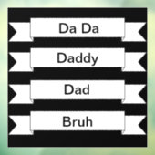 Autocollant Pour Fenêtre Decal de fenêtre Papa Bruh (Feuille 3)