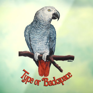 Autocollant Pour Fenêtre Décal de perroquet Clôture de fenêtre personnalisé