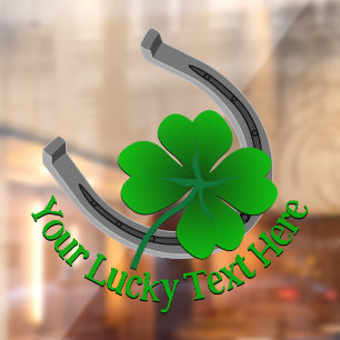 Autocollant Pour Fenêtre Décal de St Patrick Décal personnalisé Lucky Windo