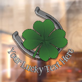 Autocollant Pour Fenêtre Décal de St Patrick Décal personnalisé Lucky Windo (Feuille 2)