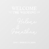 Autocollant Pour Fenêtre Décal Miroir De Mariage Personnalisé, Douche, Fête (Feuille)