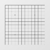 Autocollant Pour Fenêtre Décal personnalisable transparent Goban 13x13 (Feuille)