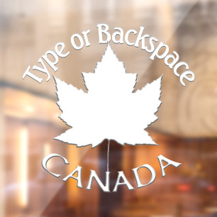 Autocollant Pour Fenêtre Décalage Canada Personnalisez la vignette Cool Can