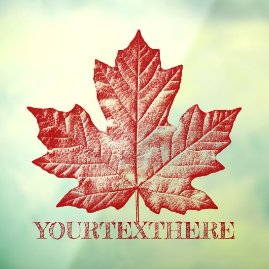 Autocollant Pour Fenêtre Décalage Canada Personnalisez la vignette Cool Can (Feuille 3)