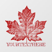 Autocollant Pour Fenêtre Décalage Canada Personnalisez la vignette Cool Can (Feuille)