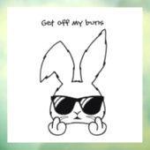 Autocollant Pour Fenêtre Décalage de fenêtre de lapin amusant (Feuille 3)