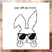 Autocollant Pour Fenêtre Décalage de fenêtre de lapin amusant (Feuille 2)