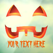 Autocollant Pour Fenêtre Décalage de la fenêtre Citrouille personnalisée Ha (Feuille 3)