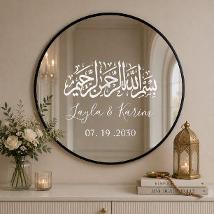 Autocollant Pour Fenêtre Décalcomanie de miroir personnalisée Mariage isl