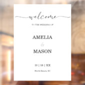 Autocollant Pour Fenêtre Décale de clouage de fenêtre Mariage moderne pour  (Feuille 2)