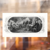 Autocollant Pour Fenêtre Déclaration d'indépendance : Projet de loi de 2 $, (Feuille 2)