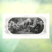 Autocollant Pour Fenêtre Déclaration d'indépendance : Projet de loi de 2 $, (Feuille 3)