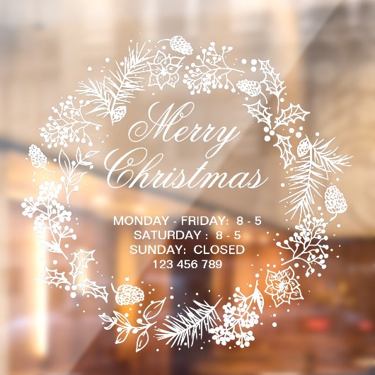 Autocollant Pour Fenêtre Décor de Noël (Feuille 2)