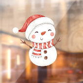 Autocollant Pour Fenêtre Décor de Noël Snowman (Feuille 2)
