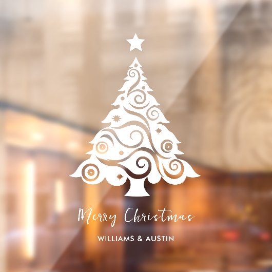 Autocollant Pour Fenêtre Décoration de vitrine pour entreprise de Noël (Feuille 2)