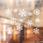 Autocollant Pour Fenêtre Décoration des flocons de neige  (Feuille 2)