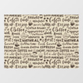 Autocollant Pour Fenêtre décors café, moderne  (Feuille)