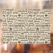 Autocollant Pour Fenêtre décors café, moderne  (Feuille 2)