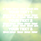 Autocollant Pour Fenêtre Décret de fenêtre de vente modifiable (Feuille 3)