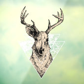 Autocollant Pour Fenêtre Deer Hunter Buck European Skull (Feuille 3)