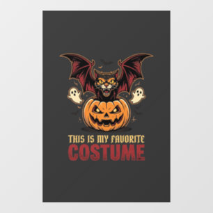 Autocollant Pour Fenêtre Déguisement Halloween Monstre Citrouille Gothique