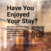 Autocollant Pour Fenêtre Demander aux clients de laisser une révision du co (Feuille 2)